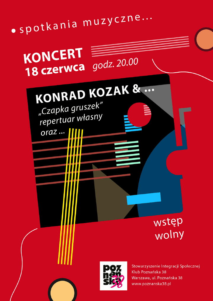 Koncert Konrada Kozaka - Druki Ulotne - Wojciech Zych