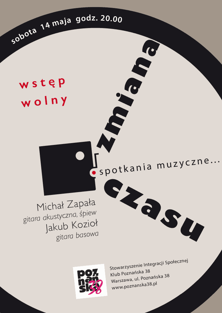 Koncert Zmiana Czasu - Druki Ulotne - Wojciech Zych